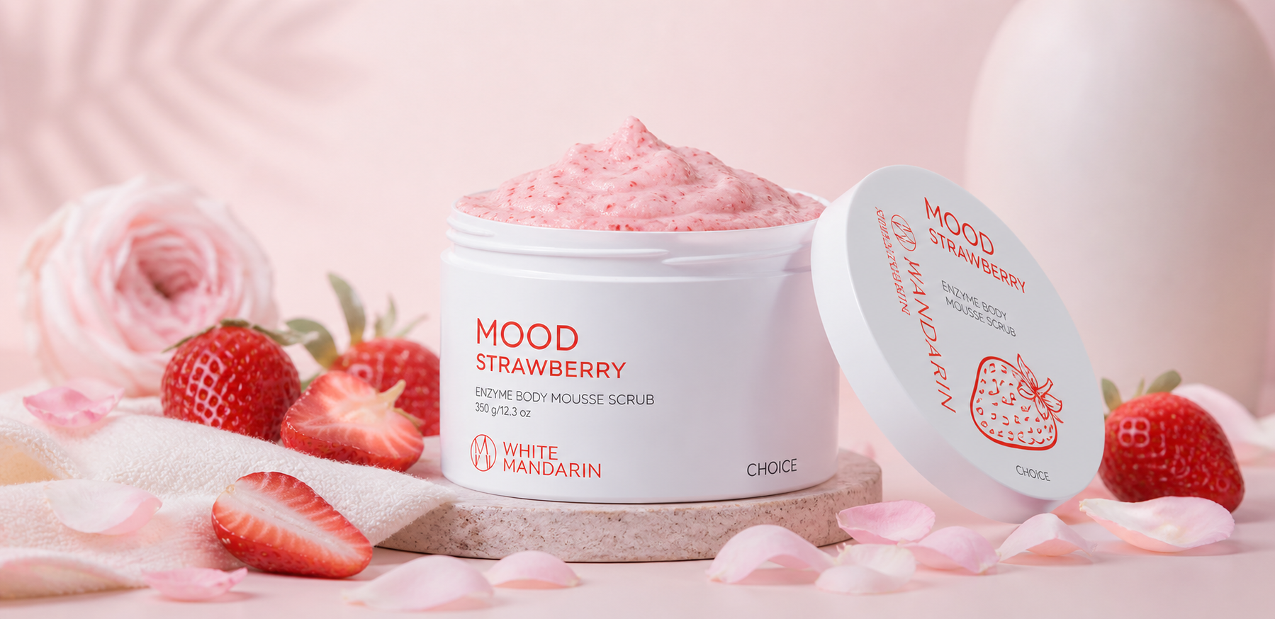 Детальніше про статтю Мус-скраб MOOD STRAWBERRY — ніжна гладкість і ароматний догляд